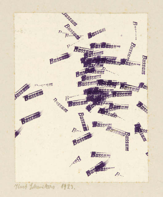 Kurt Schwitters : Stempelzeichnung (Bussum 2), 1923