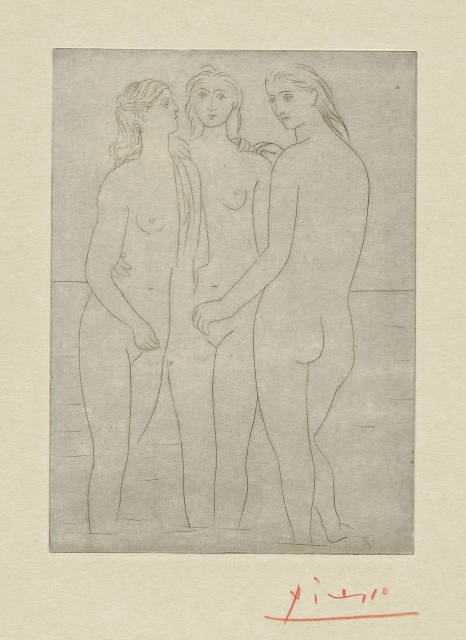 Pablo Picasso : Les trois baigneuses. I, 1923