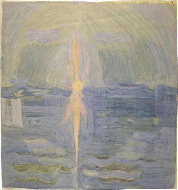 Otto Meyer-Amden  : Sonnenaufgang im Schooren I , 1928-1932