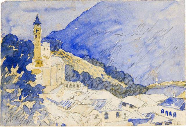 Giovanni Giacometti  : Santa Maria de Sasso, Morcote , 1907