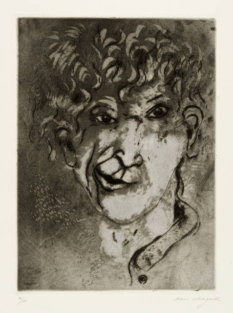 Marc Chagall : Autoportrait à la grimace, 1924/1925