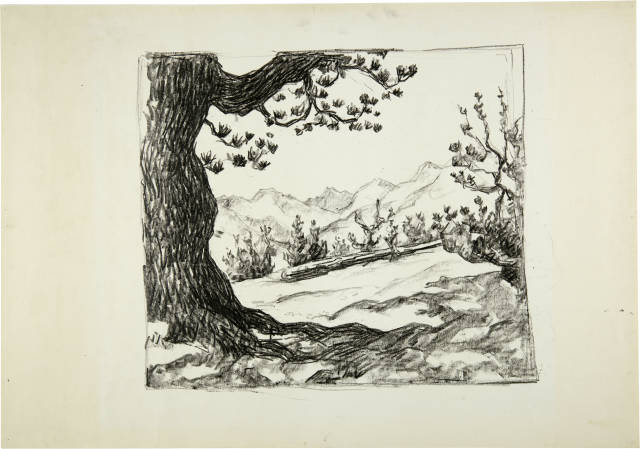 Giovanni Giacometti : Frühling in den Engadiner Bergen, Circa 1931