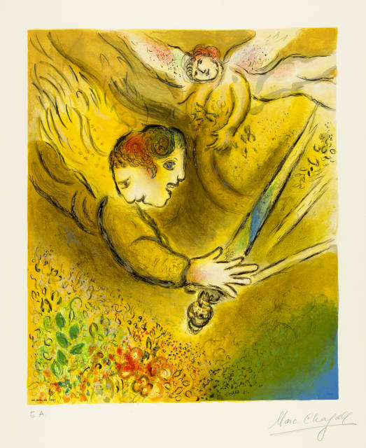Marc Chagall : L'ange du jugement, 1974