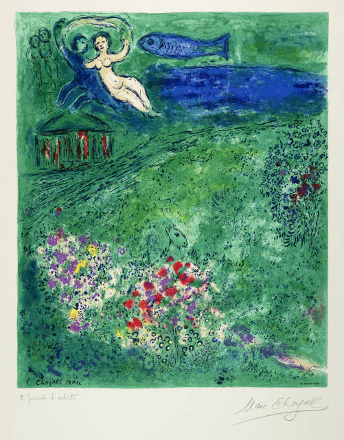 Marc Chagall  : Le verger , 1973