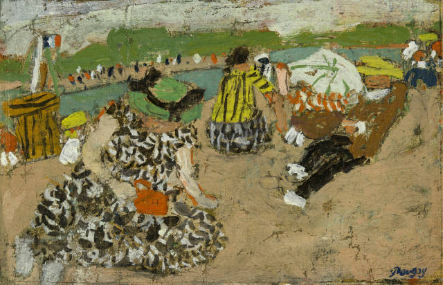 Jean Pougny  : Plage à Cannes , 1948/1949