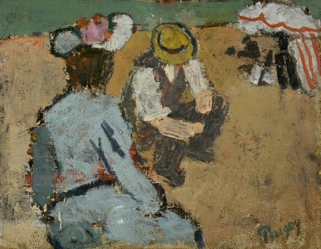 Jean Pougny : Dame en bleu, 1955