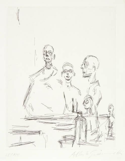 Alberto Giacometti : Sculptures dans l'atelier V, 1964