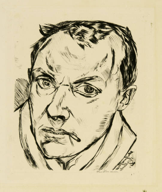 Max Beckmann  : Grosses Selbstbildnis , 1919 