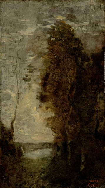 Camille Corot : Étang de Ville d'Avray, 1870-1875