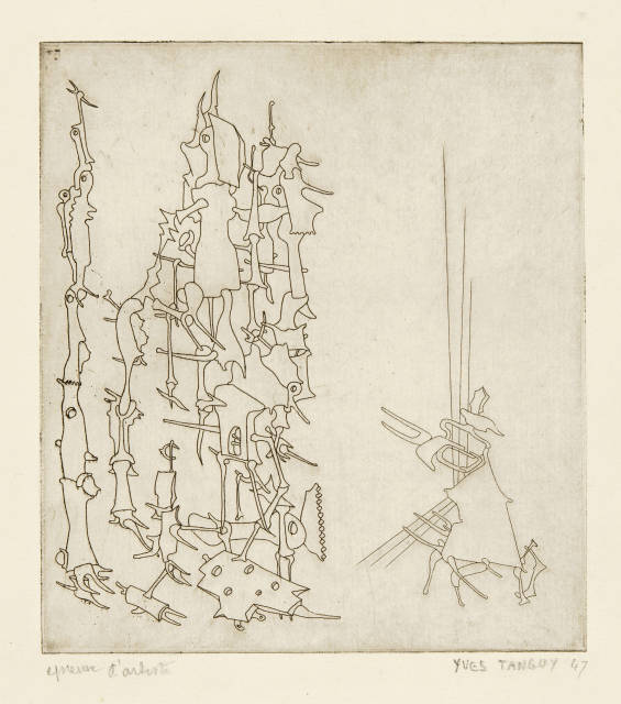 Yves Tanguy  : Ohne Titel , 1947