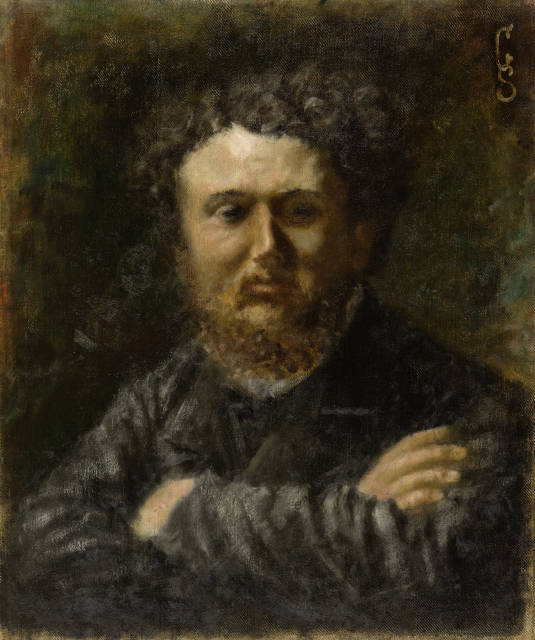 Giovanni Segantini  : Porträt von Ercole Bertoni , Circa 1880