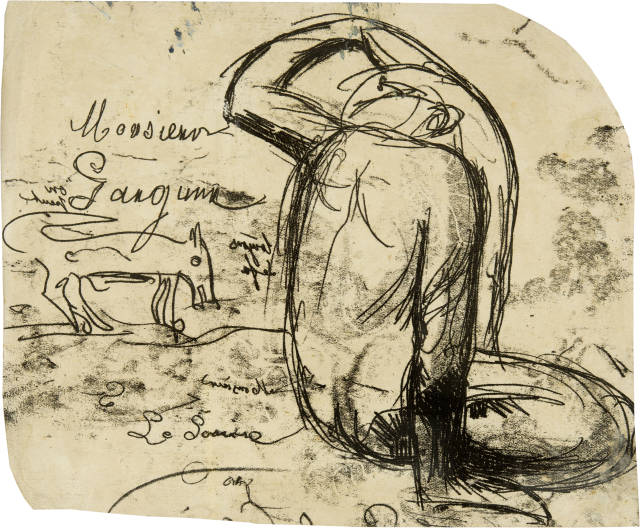 Paul Gauguin  : Study after D'où venons-nous? , 1899-1902