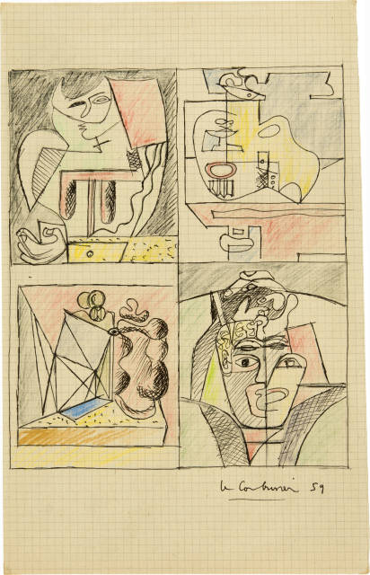 Le Corbusier : Composition pour quatre émaux, 1959