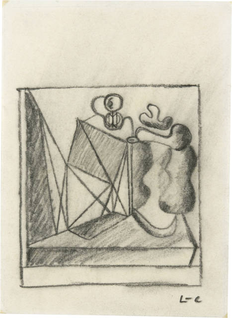 Le Corbusier  : Nature morte à la lanterne et cafetière , Circa 1930/1931