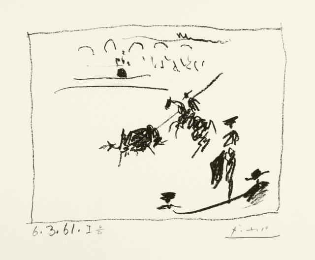 Pablo Picasso  : La pique. - Jeu de la cape. - Les  ..., 1961