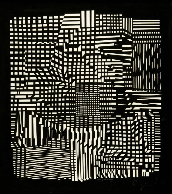 Victor Vasarely  : Lonik-Neg , 1952