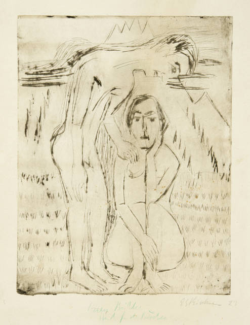 Ernst Ludwig Kirchner  : Schwarzer Frühling , 1923 