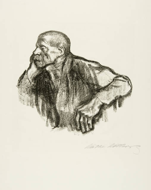 Käthe Kollwitz : Sitzender Arbeiter, 1923