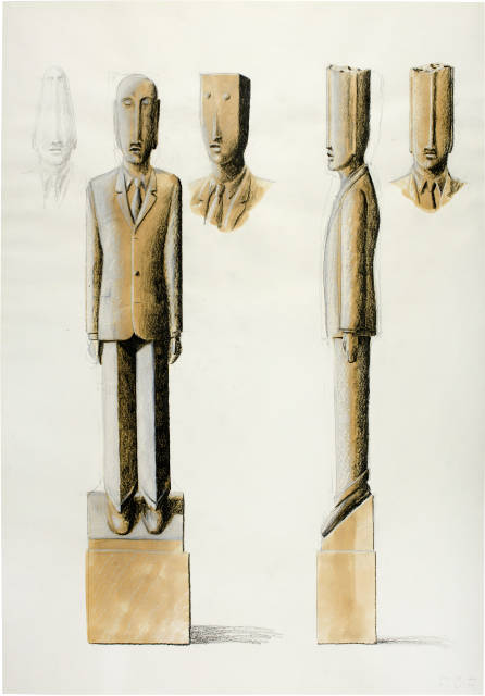 Markus Raetz  : Steinmann , 1977 