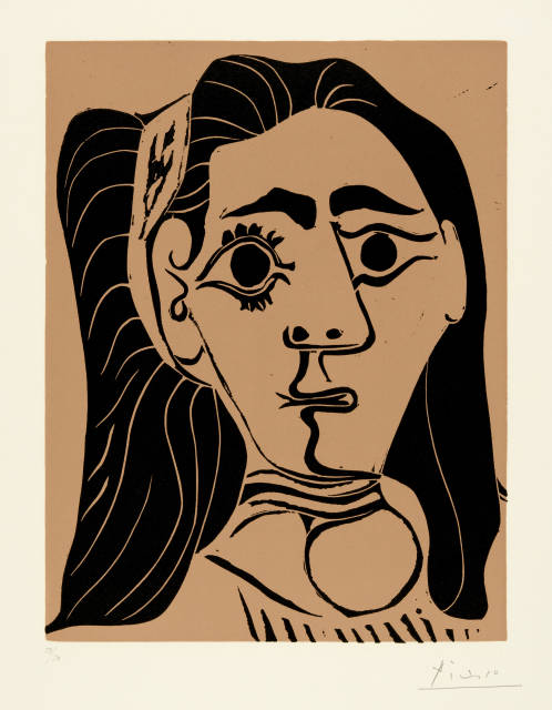 Pablo Picasso : Jacqueline au bandeau. III, Mougins, 13 February 1962