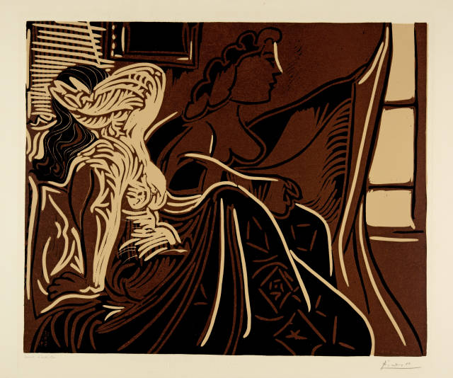 Pablo Picasso  : Le matin. Deux femmes au réveil , Cannes, 15 November 1959