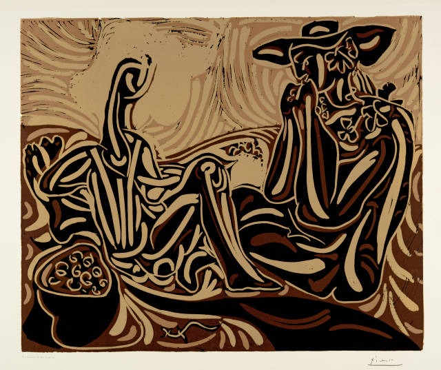 Pablo Picasso  : Les vendangeurs , Cannes, 3 October 1959