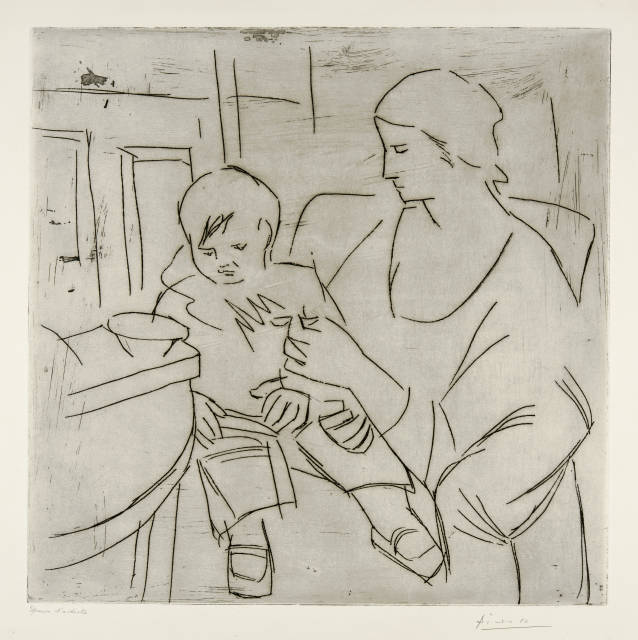 Pablo Picasso  : Maternité , 1922/1923, probably created in Dinard in 1922