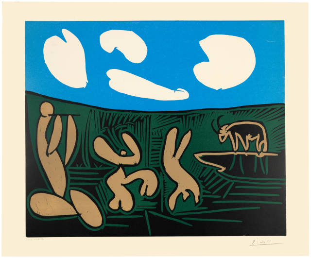 Pablo Picasso  : Bacchanale à l'acrobate , November 1959