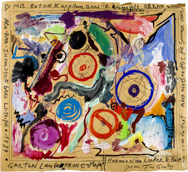Jean Tinguely  : Garten Lauben , 1989 
