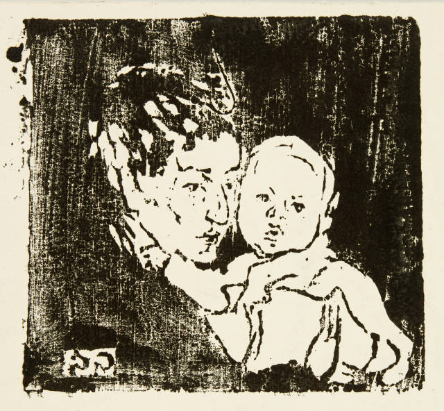 Giovanni Giacometti : Mutter und Kind I - Annetta und Bruno, 1908