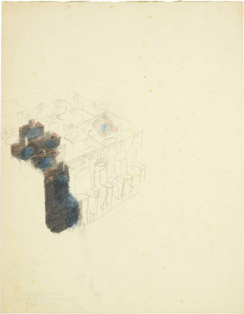 Otto Meyer-Amden : Knaben in fünf Kirchbänken, 1923-1924