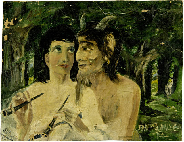 Otto Meyer-Amden  : Theokrits Muse , 1908