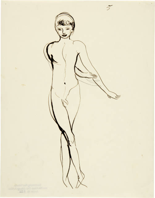 Otto Meyer-Amden : Tanzender Knabenakt (Schwendiknabe), beide ..., 1928-1932