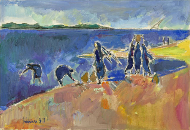 Carl Walter Liner  : Frauen am Ufer des Nils , 1937 