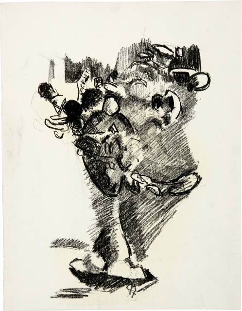 Cuno Amiet : Stillleben mit Blumenstrauss und Äpfeln, 1917