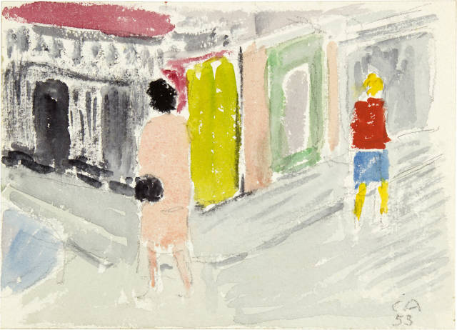 Cuno Amiet : Auf der Strasse, 1953