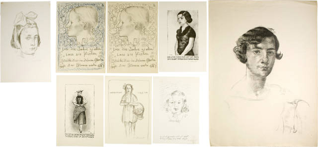 Cuno Amiet  : Sammelnummer zum Thema Mädchen und junge  ..., 1914, 1926, 1929, 1935, 1936, 1941, 1947
