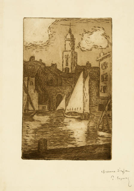 Paul Signac : Le Clocher de Saint-Tropez, 1896/1897
