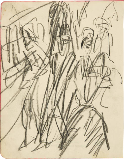 Ernst Ludwig Kirchner : Strassenszene in Berlin, Around 1914