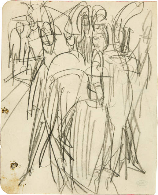 Ernst Ludwig Kirchner  : Strassenszene in Berlin , 1913