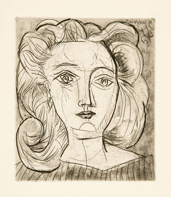 Pablo Picasso  : Cinq sonnets de Pétrarque avec une eau- ..., 1947