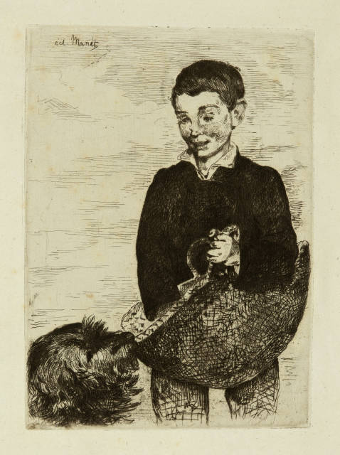 Édouard Manet  : Le gamin , 1862, probably edition from 1905