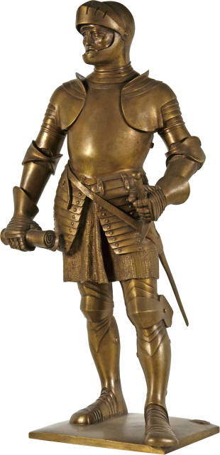 Karl Stauffer-Bern  : Adrian von Bubenberg - Modell , 1888/1890 (design), cast posthumously