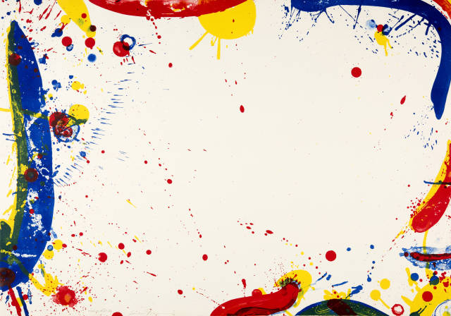 Sam Francis  : Long Blue , 1964