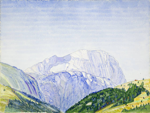Albert Trachsel : Berggipfel, Around 1908