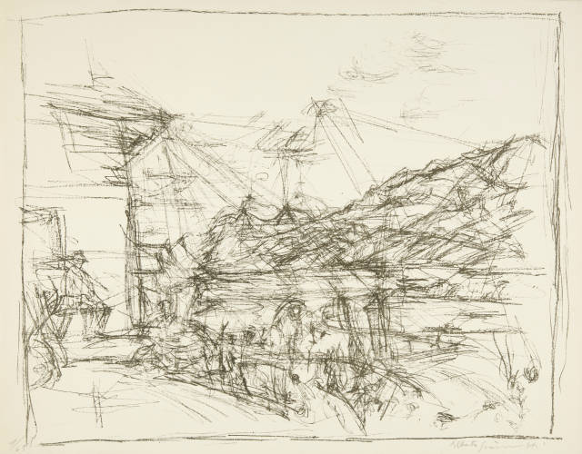 Alberto Giacometti : Le Lac de Sils et le Piz Corvatsch depuis la ..., 1957, published in 1958