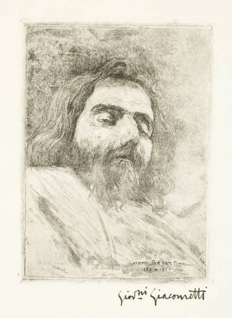 Giovanni Giacometti : Giovanni Segantini auf dem Totenbett, 1899-1900