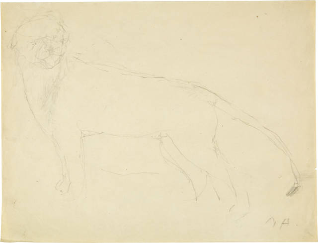 René Auberjonois  : Berglöwe , Um 1930 