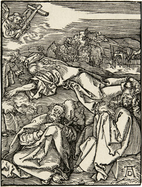 Albrecht Dürer : Christus am Ölberg - Christ on the Mount of ..., Circa 1508/1509