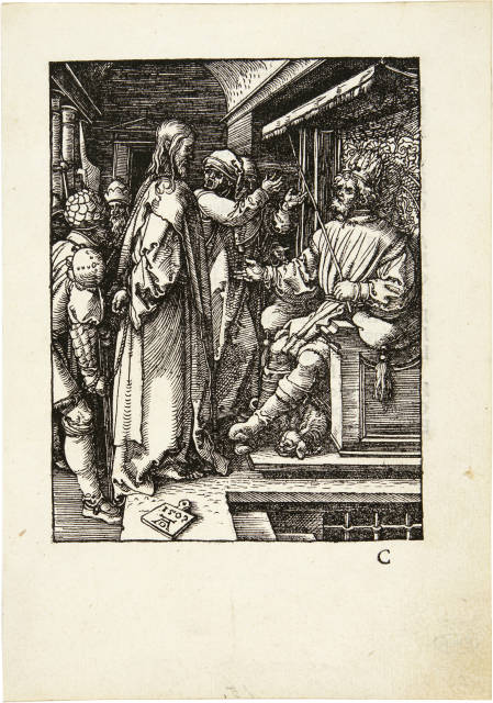 Albrecht Dürer  : Christus vor Herodes - Christ before Herod , 1509